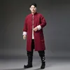 男性のための伝統的な中国人の民族の服のための綿の唐辛子春の男性の唐スーツ春秋ハンフオリエンタル衣装