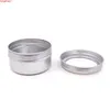 80ml Hot Sale Aluminum Tin Can Empty Cream Jar Candy Candle Spice Lip Gloss Cosmetic Metal Containers 50pcs/lotgood quantity