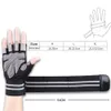 Gants d'haltérophilie professionnels Gym Poignet Wrap Sangle Haltère Barbell Work Out Musculation Bodybuilding Sport Fitness Gants Q0107