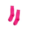 Candy Color Letter Socks Women Girls Casual Cotton Socks Breathable for Gift Party Fashion Hosiery Wholesale Price