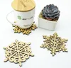 2022 NIEUWE Houten Sneeuwvlok Mok Onderzetters Houder Chic Drinks Koffie Thee Cup Mat Decor Mats