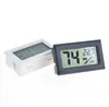 Black/White Mini Digital LCD Environment Thermometer Hygrometer Humidity Temperature Meter In room refrigerator icebox
