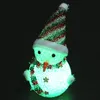 Pupazzo di neve luminoso Natale Giocattolo per bambini Decorazione Regalo Particelle LED Flash colorato Natale Creativo Piccolo regalo Decorazione natalizia