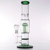 12inch Bookah Bong Recycler Dab Tuyaux d'eau de la plate-forme Nidification Percolat Percolator Verre Buisson Tuyau