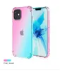 Gradiente Colors Airbag Suave Casos Clear Anti Capela Para IPhone 12 11 Pro Max Xs XR Samsung Nota 20 Ultra S20