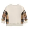 Große Qualität Jungen Mädchen Pullover Baumwolle Kinder Langarm Pullover Kinder Plaid Casual Sweatshirt Kinderpullover 3-8 Jahre