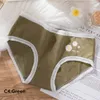 2020 Cotton Woman/Girl Panties Lace Underpants For Women's Briefs Mid-Low Waist Tanga Underwear Brand Design New Arrival