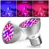 Discount Phyto Lamps Full Spectrum E27 Led Plant Light Grow Lamp E14 Led For Plants 18W 28W Fitolampy Greenhouse Tent Bulbs UV IR