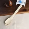 Bambuslöffel Spatel 6 Stile tragbare Holz Utensil Kochkochwender geschlitzte Mischhalter Schaufeln LX4069