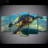 Home Decoration Posters Modern Wall Art 5 Pieces Animal Sea Turtles Pictures Framework Living Room HD Printed Landscape Painting LJ200908