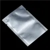 Heat Sealable Open Top Mylar Foil Pack Pouch Silver Matte Aluminum Foil Vacuum Storage Bags For Biscuit Powder Snack Dried Food 201021