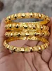 Bangle 4Pcs/Set Dubai Bangles For Women Middle East Gold Ethiopian S Arabia Mesh Bracelets Wedding Jewelry African Gifts6330447