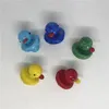 DHL Insert OD 22mm Smoking Colorful Duke Carb Cap Glass Spinning Ball For Quartz Thermal Banger Water Nails Pipe Bong