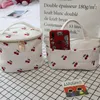 Storage Bags Portable Packaging Cosmetic Bag Eco Friendly Cute White Small Travel Organizer Pochette Masque Home Items EB50SN