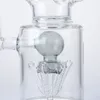 Narghilè da 21 pollici Drum Barrel Perc Bong di vetro spesso Fessura Razzo Percolatore Olio Dab Rigs Recycler Big Bong Tubi d'acqua 14mm Femmina con ciotola