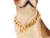 Pitbull fransk hund krage halsband 19mm rostfritt stål husdjur hundkedja metall krage träning krage för små stora hundar 20103030