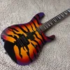 George Lynch Sunburst Tiger Stripe Electric Guitar Super Rare Custom Guitarra4845548