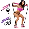 Fitness Sport Pilates Bar Kit Palestra Allenamento Stick Pilates Esercizio Bar Kit con fascia di resistenza Body Building Puller Yoga Rope 220222