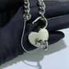 Personalized love lock necklace lovers necklace key lock pendant necklace heart-shaped gift gift289D