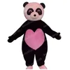 Halloween Pink Love Love Panda Bear Costume Mascotte di alta Qualità Cartoon Peluche Animale Anime Tema Carattere Adulto Taglia Natale Carnevale Festival Fantasia Vestito