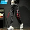 Nouveau pantalon noir hommes hip hop cargo pantalon hommes streetwear harajuku jogger pantalon de survêtement 100% coton pantalon homme pantalon 5XL 201217