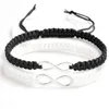 Bracelets de charme 1pc/pode ser definido por pulseira de casal artesanal 8 Infinity Braed Jewelry Rodn22