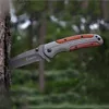 Browning DA43 Folding knife 3Cr13 Blade Rosewood Handle Titanium Tactical knives Pocket Camping Tool fast open Hunting Knives Survival Knife