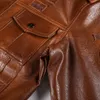 Мужская классическая мотоциклетная куртка, зимняя флисовая толстая мужская кожаная куртка, осенняя куртка на молнии, мужское байкерское пальто, размер 5XL 201119