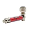 Bärbar Hookah Glas Rökpipor Filter Skala Formad Metall Tobak Mini Cigarett Aluminium Alloy Rökrör Tillbehör