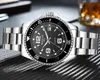 Wlisth Black Moda Takvim Glow Çelik Saatler Saatler Ile Menluted Bezel Lüks Mens Saatler