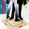 Keychains Genshin Impact Action Figures Zhongli King CP Dubbelsidiga mönster Akrylstativ Modell Plate Desk Decor Standing Sign Fred22