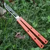 4 colors butterfly Kraken Sea monster trainning trainer knife not sharp jilt knife Channel Aluminum handle bushing system Xmas gift