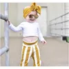 Ins 15 Renk Moda Bebek Kızlar Büyük Bow Head Bands Elastik Bowknot Saç Bantları Kids Headdress Head Bands Yenidoğan Türban Kafası GBAE8