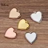 BoYuTe 10 Pieces Lot 22 5MM Metal Brass Heart Shaped Memory Locket Can Insert Po Locket Pendant286S