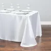 Decorazioni di nozze 1 pz Tovaglia di raso bianco Rettangolo di copertura per matrimoni Decorazioni per feste di compleanno Tovaglia di Natale5175260