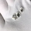 Transgems 10st White Moissanite Loose Gem Stones Rund Brilliant Cut 3 mm 0,09 ct nära Colorless F Y200620