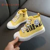 Bamilong Children Shoes Kids Sneakers Fashion Spring Boys High Top Pu Leather Girls Sneakers Ankle Boots Casual Shoes LJ201202