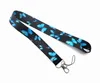 Djurmonark Butterfly Keychains Lanyard Kreditkort ID Hållare Väska Student Kvinnor Travel Card Cover Badge Nyckelring