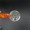 2021 new double hook bowl unique horn bowl 14mm Male Joint nice handle very strong body smoke Accessories For Bongs Water Pipes oi1039553