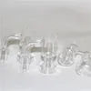 bong per bicchieri fumanti Quartz Terp Vacuum Banger Domeless Terps Slurper Up Nail con secchio da 25 mm Fondo da 30 mm per bong in vetro Oil Rigs