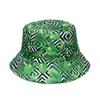 2022 moda reversibile foresta pluviale tropicale stampa cappelli della benna per le donne Gorras berretti da pescatore berretti da sole estivi da pesca