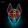 Venerdì 13 il capitolo finale LED Light Up Figure Mask Musica Active El Fluorescent Horror Mask Hockey Party Lights T2009072512106