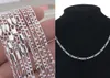 10st Lot 2mm Figaro Chain 925 Sterling Silver smycken halsbandskedjor med hummerklasspar storlek 16 18 20 22 26 28 30 tum277b