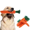 Dog Toy Carrot Shape Molar Cotton Rope Puppy Chew Toys Teath Cleaning Outdoor Fun Training Pet Supply JK2012XB