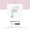 925 Стерлинговые серебряные подвески Симпатичные Cat Naughty Kittle Kittle Свободные бусины Ювелирные Изделия Для Европейских Браслетов Ожерелья