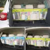 Large Auto Car Organizer Boot Bag Multifunction Foldable Trash Hanging Storage Organizers For Cars Seat Capacity Storages Pouch WLL253