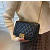 HBP Wysokiej Jakości Projektant Torby na ramię Rhomboid Lady Cross Body Moda Messenger Torba Luksusowy Miękki Skórzany Łańcuch Torba Lingge Haft Haft Handbags Flap