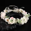 Romantische bruiloft haarbanden dame witte bloem kroon noiva prinses haar krans bloemen vrouwen hoofdband garland heartwear ornamenten j0121