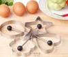 Épaississement Moule En Acier Inoxydable Étoile À Cinq Branches Amour Coeur En Forme D'oeuf Frit Moule Cuisine Pratique Gadget DIY Nouvelle Arrivée 1cj J2