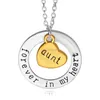 Forever In My Heart Necklaces Family Member love Grandpa Mom daughter Dad Necklace pendant for women children fashion jewelry will and sandy